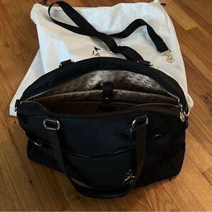 Lo and Sons Black Nylon with Removable Strap